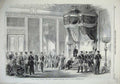 Original Old Antique Print 1865 Earl Cowper King Denmark Order Garter Ceremony