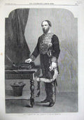 Original Old Antique Print 1865 Lord Wodehouse Lord Lieutenant Ireland Fine Art