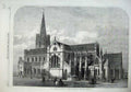 Old Antique Print 1865 View St Patrick'S Cathedral Dublin Ireland Church 19th