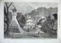 Old Antique Print 1865 Temple Kamakura Murder British Officers Japan Art 19th