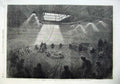 Old Antique Print Fine Art 1865 Coiling Atlantic Telegraph Ship Eastern 19th