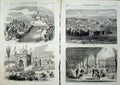Old Antique Print Napoleon 1865 Constantine Palace Triumphal Arch Army 19th