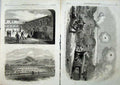 Old Antique Print War America 1865 Fort Lafayette Fisher Elmira Harbour 19th