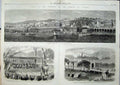 Old Antique Print 1865 City Algiers French Emperor Medeah Bou-Farik Art 19th