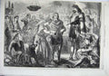 Original Old Antique Print 1865 Fine Art Origin Wassail Bowl James Goodwin Dog