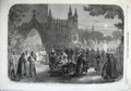 Original Old Antique Print 1865 Scene King John Drury Lane Theatre Fine Art