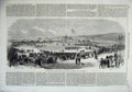 Old Antique Print 1865 Show Yard Agricultural Canada Montreal Exhibition 19th