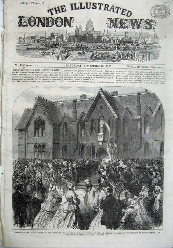 Original Old Antique Print 1865 Ship Glad Tidings Cotton Liverpool Kelso Bridge