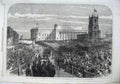 Old Antique Print Prince Princess Wales Liverpool 1865 St George'S Hall 19th