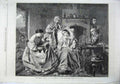 Original Old Antique Print 1865 Foster Sister Women Men House Fine Art Bostock