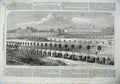 Original Old Antique Print 1865 Belgian National Rifle Brussels Practice Ground