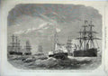 Original Old Antique Print 1865 Prince Wales Plymouth Yacht Osborne Ship French