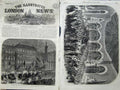 Old Antique Print 1865 King Belgians Body Brussels Funeral Chapel Laeken 19th