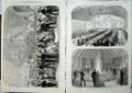 Old Antique Print Naval Festival Portsmouth College 1865 Mayor Banquet 19th