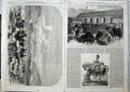 Old Antique Print 1865 Telegraph Cable Robert Peel Goodwood Races Ship 19th