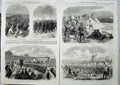 Old Antique Print Wimbledon Rifle 1865 Highland Games Races School Camp 19th
