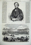 Old Antique Print Ossip Kostromskoi 1866 Athletic Sports Beaufort House 19th