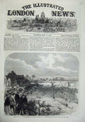 Old Antique Print 1866 Metropolitan Boating Procession Boats Barnes Sport 19th