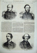 Old Antique Print Parliament 1866 Marquis Normandy Earl Morley Cavendish 19th