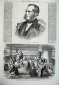 Old Antique Print 1866 Baron Wullerstorf Austrian Commerce Japan Artist 19th