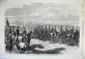 Old Antique Print 1866 Prince Wales Inspecting Hussars Golchester War Art 19th