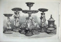 Original Old Antique Print 1866 Dessert Service Prince Wales Table-Ware 19th