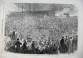 Old Antique Print 1866 Annuala Choral Metropolitan Schools Crystal Palace 19th