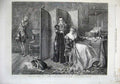 Old Antique Print 1866 Romance Fine Art Man Woman Passion Patience Barnes 19th