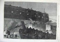 Old Antique Print Fine Art 1866 Launch Ship Northumberland Camels Night 19th