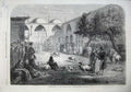Original Old Antique Print 1866 Ram-Fighting Sheep Persian Khan Constantinople