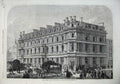Old Antique Print 1866 Exterior Union Bank London Chancery Lane Fine Art 19th