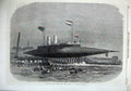 Old Antique Print 1866 Launch Steam Yacht Ship Ross Winans Millwall Art 19th