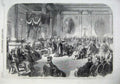 Old Antique Print 866 Investiture Knight Irleland Dublin Castle Patrick