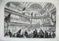 Original Old Antique Print 1866 Industrial Exhibition Working Mens Club Glasgow