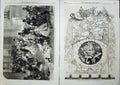 Old Antique Print 1866 Christmas Pantomime Illustrations Sketch People 19th