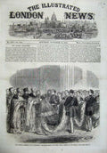 Original Old Antique Print 1866 Marriage Petersburg Bride Kissing Cross Wedding
