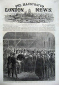 Old Antique Print 1866 Burgomaster Brussels Belgian Rifle Volunteers Art 19th