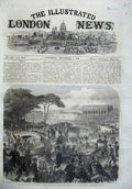 Original Old Antique Print 1866 War Corso Padua King Italy Horse Coach Fine Art