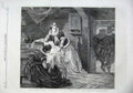 Old Antique Print 1866 Meeting James I Anne Denmark Women Man Folingsby 19th