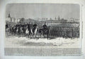 Old Antique Print 1866 Marriage Petersburg Troops Champ De Mars Army War 19th