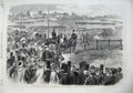 Original Old Antique Print 1866 Emperor Naploeon Imperial Guard Boulogne Horses