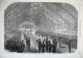 Old Antique Print 1866 Prince Wales Opening Drill-Shed Volunteers Norwich 19th
