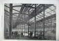 Original Old Antique Print Paris Exhibition Building International Gallery 1866