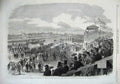 Original Old Antique Print 1866 Prince Wales York Review England Ta Racecourse