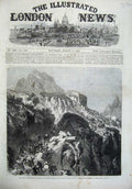 Old Antique Print War 1866 Garibaldians Artillery Monte Pagano Tyrol Art 19th