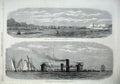 Old Antique Print 1866 War American Turret-Ship Miantonomah Italian Fleet 19th