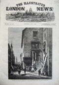 Old Antique Print Fine Art1866 War Rathhaus Gorlitz Silesia Prussian Army 19th