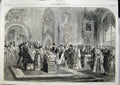 Old Antique Print 1866 Marriage Duke Alexander Dagmar Palace Petersburg 19th