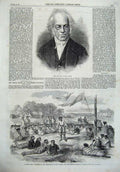 Original Old Antique Print 1867 George Smart Maori Chief Wellington New Zealand