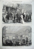 Original Old Antique Print 1867 Cossack Costumes Russian Bertram Roberts Paris
